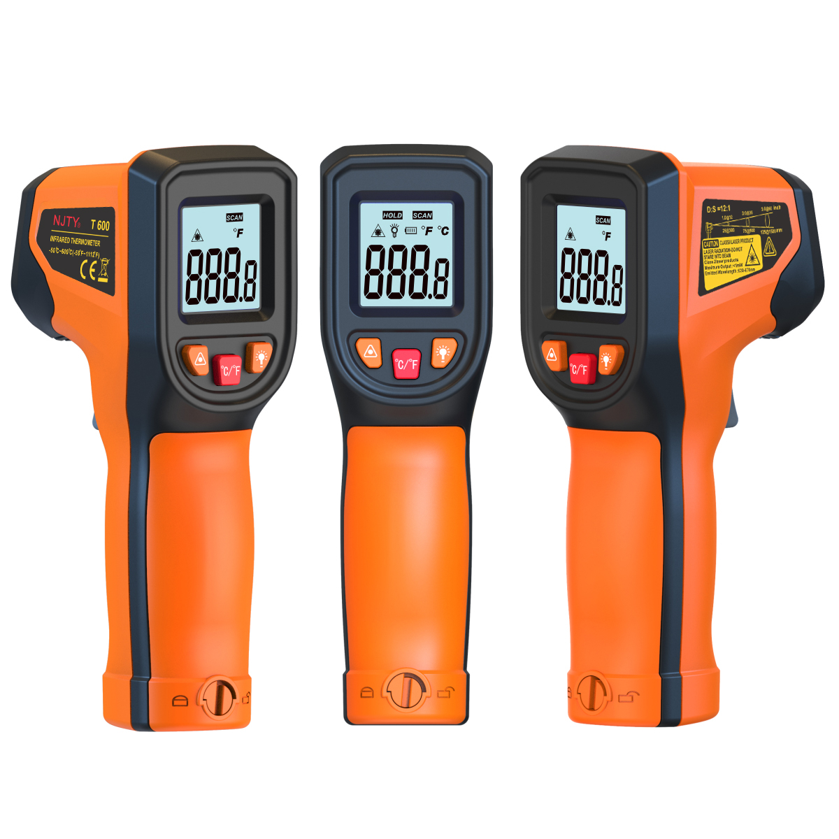 Industrial Laser Temperature Sensor - Capteur de thermomètre infrarouge numérique portatif