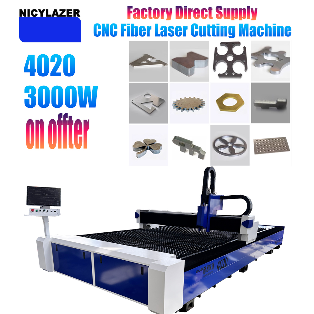 Industrial Laser Cutters - NICYLAZER CNC 3000W 4020 Machine de