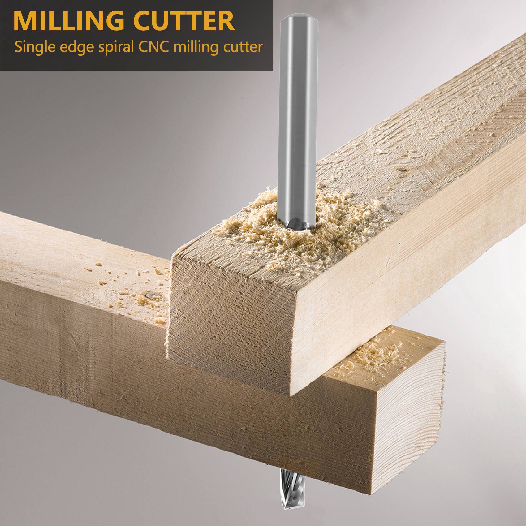 Cnc Router Bit - HJBW 2mm x 15mm carbure simple