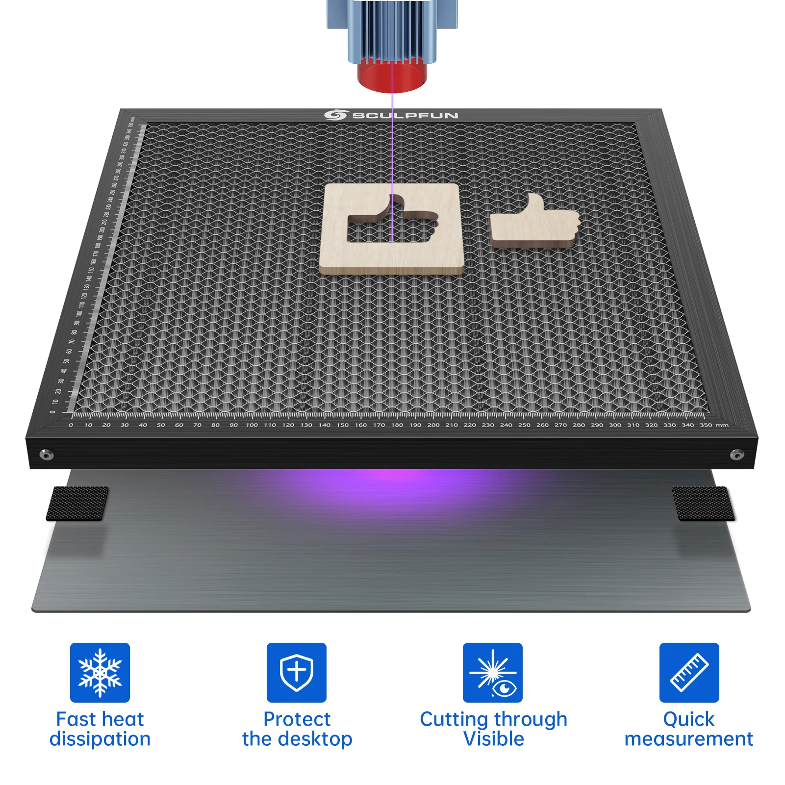 Co2 Laser Engraving Machine - Graveur Laser lit de travail Table
