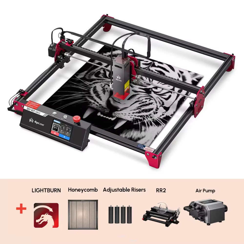 Industrial Laser Equipment - Algolaser DIY KIT MK2 40*43cm CNC