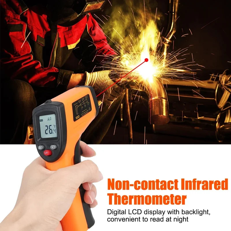 Industrial Laser Temperature Sensor - -50~380 ° C pyromètre infrarouge industriel
