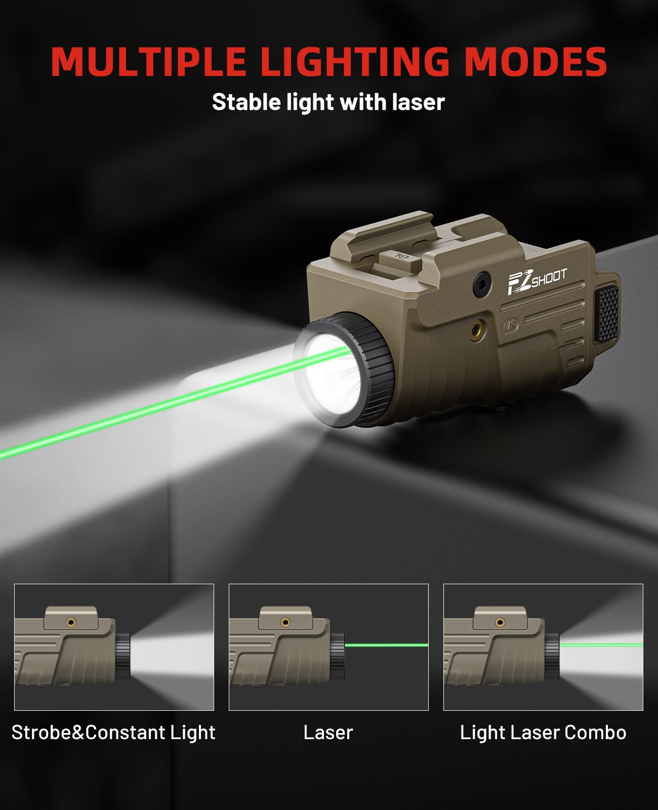 Lampe torche EZshoot, lumière  - Industrial Green Laser avis et prix