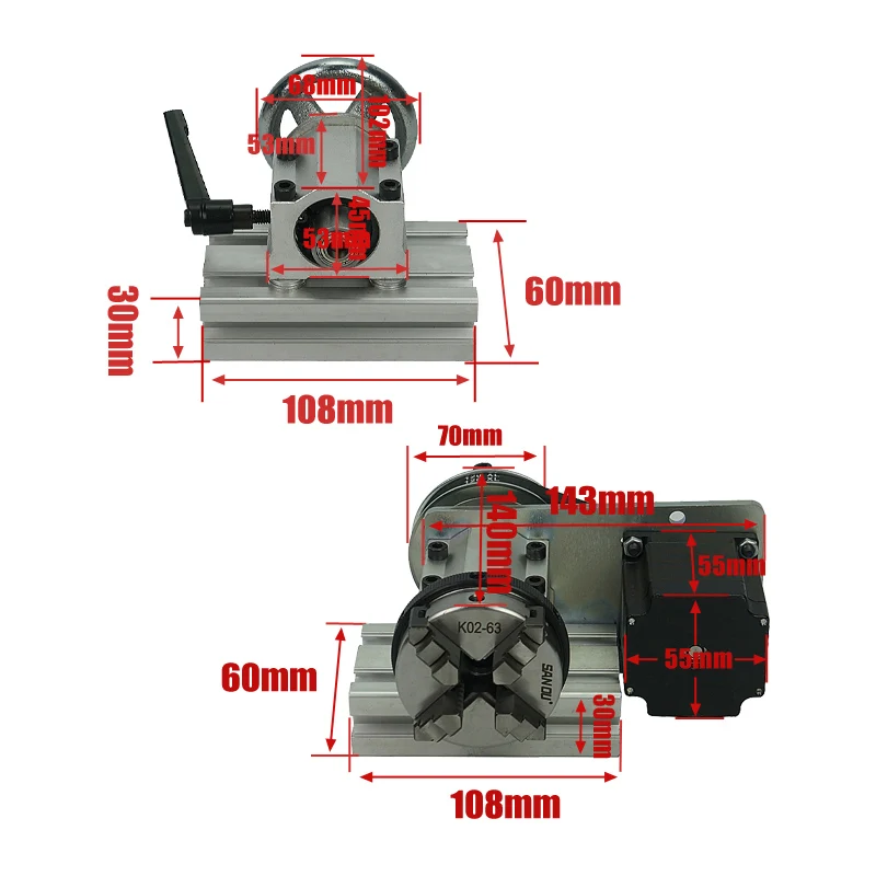 Tête d'indexage rotative DIY p - Cnc Router Machine avis et prix