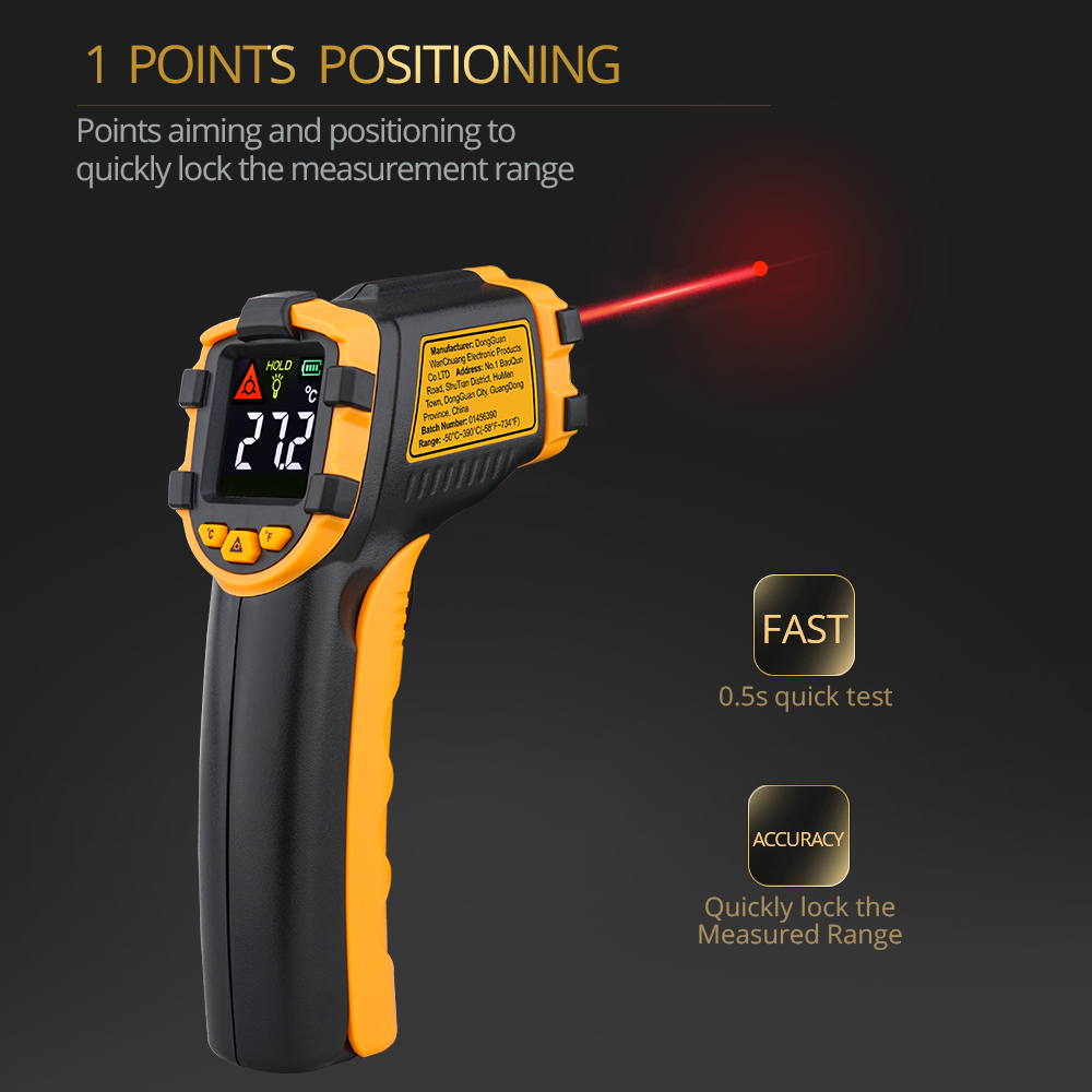 Thermomètre infrarouge numériq - Industrial Laser Temperature Sensor avis et prix