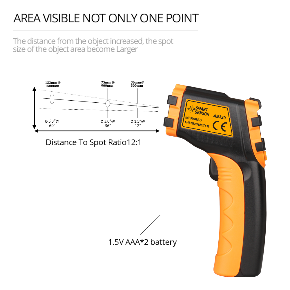 Thermomètre infrarouge numériq - Industrial Laser Temperature Sensor avis et prix