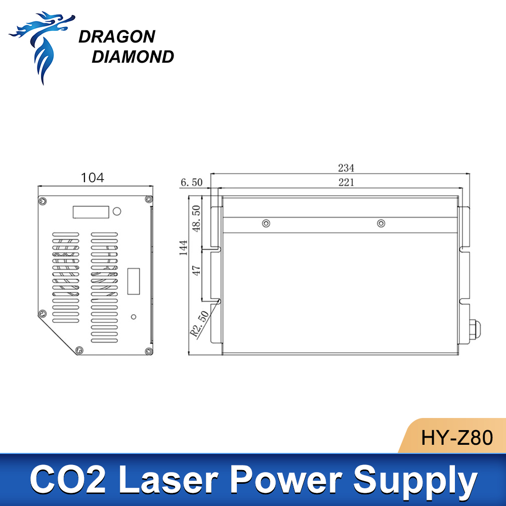 Dragon Diamond HY-Z80 Co2 alim - Laser Power Supply 60W avis et prix
