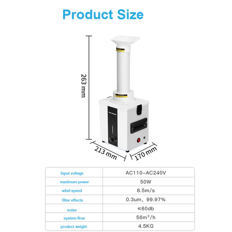 Purificateur de fumée Laser, e - Fume Extractor Laser avis et prix