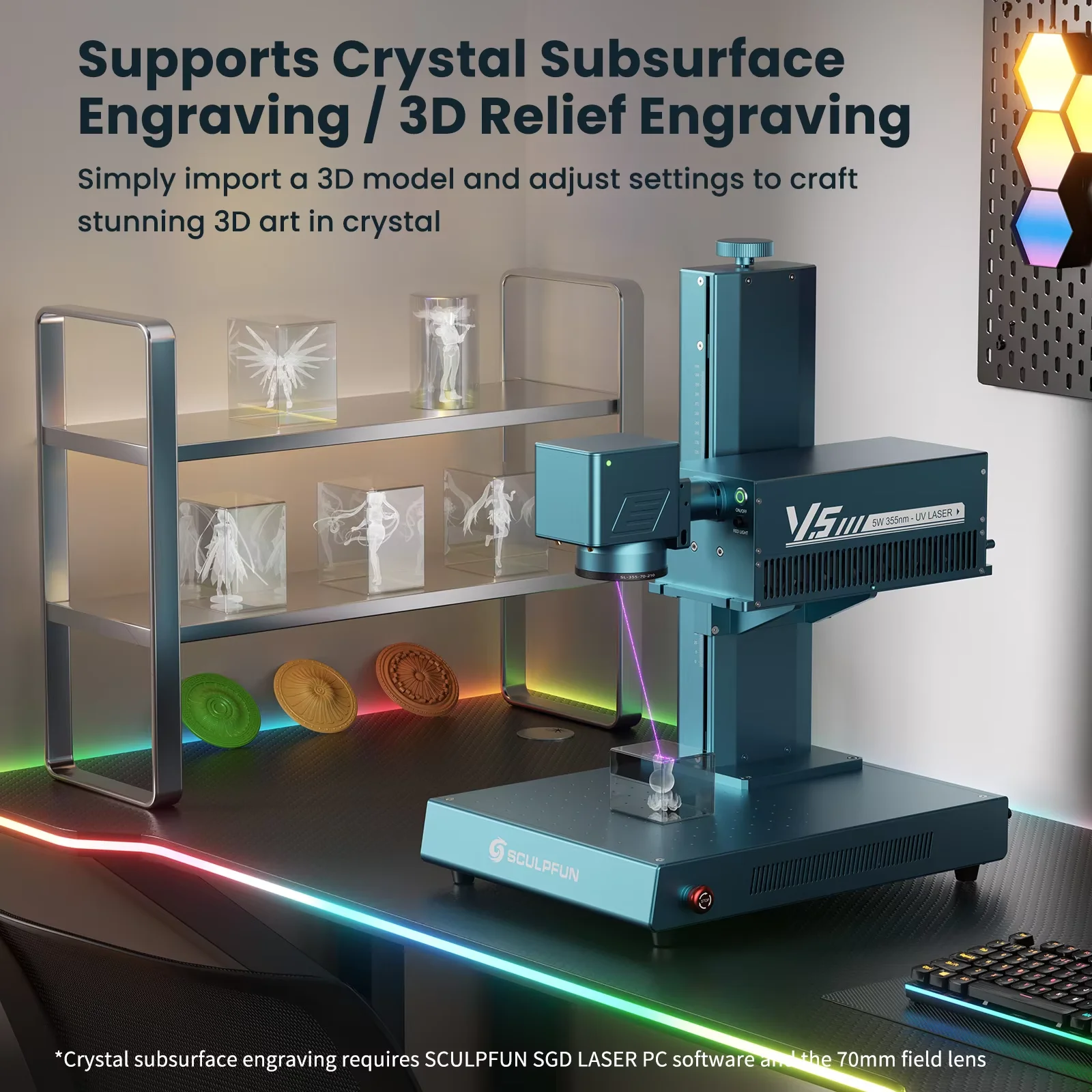Graveur laser UV SCULPFUN V5 d - Industrial Uv Laser Engraver avis et prix