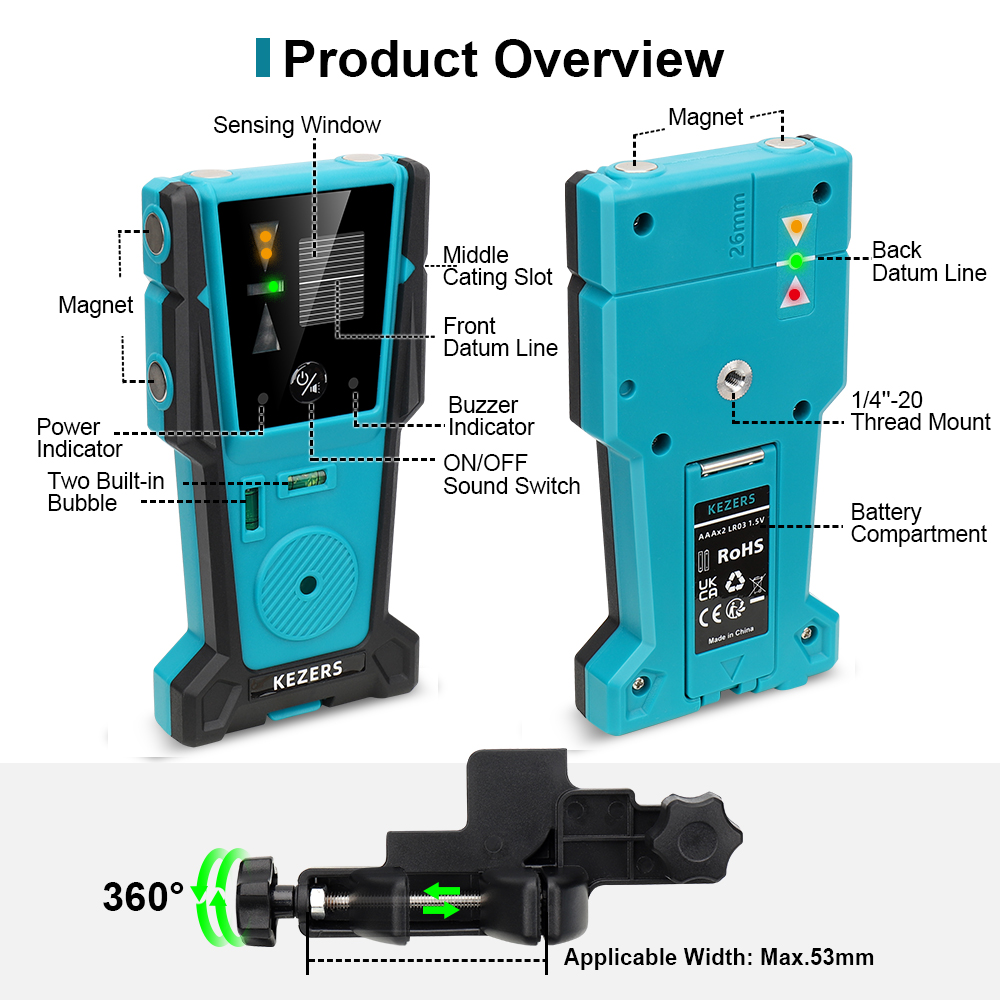 KEZERS Rouge Vert Laser Niveau - Industrial Green Laser avis et prix