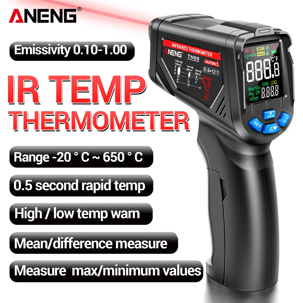 Testeur de température pour tu - Industrial Laser Temperature Sensor avis et prix