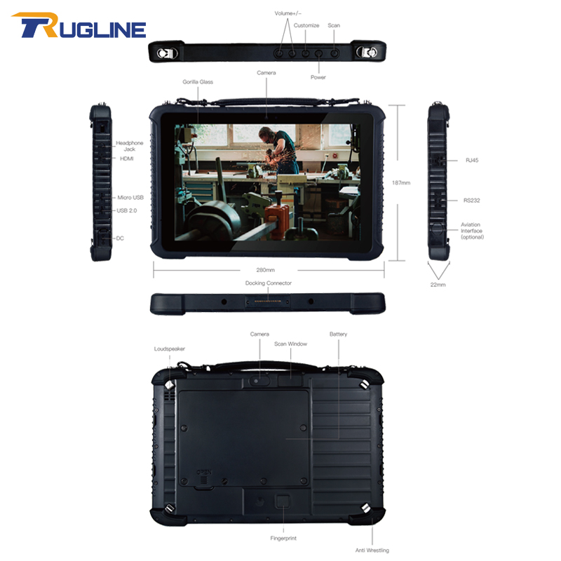 RUGLINE-Tablette Industrielle  - Industrial Laser Scanner avis et prix