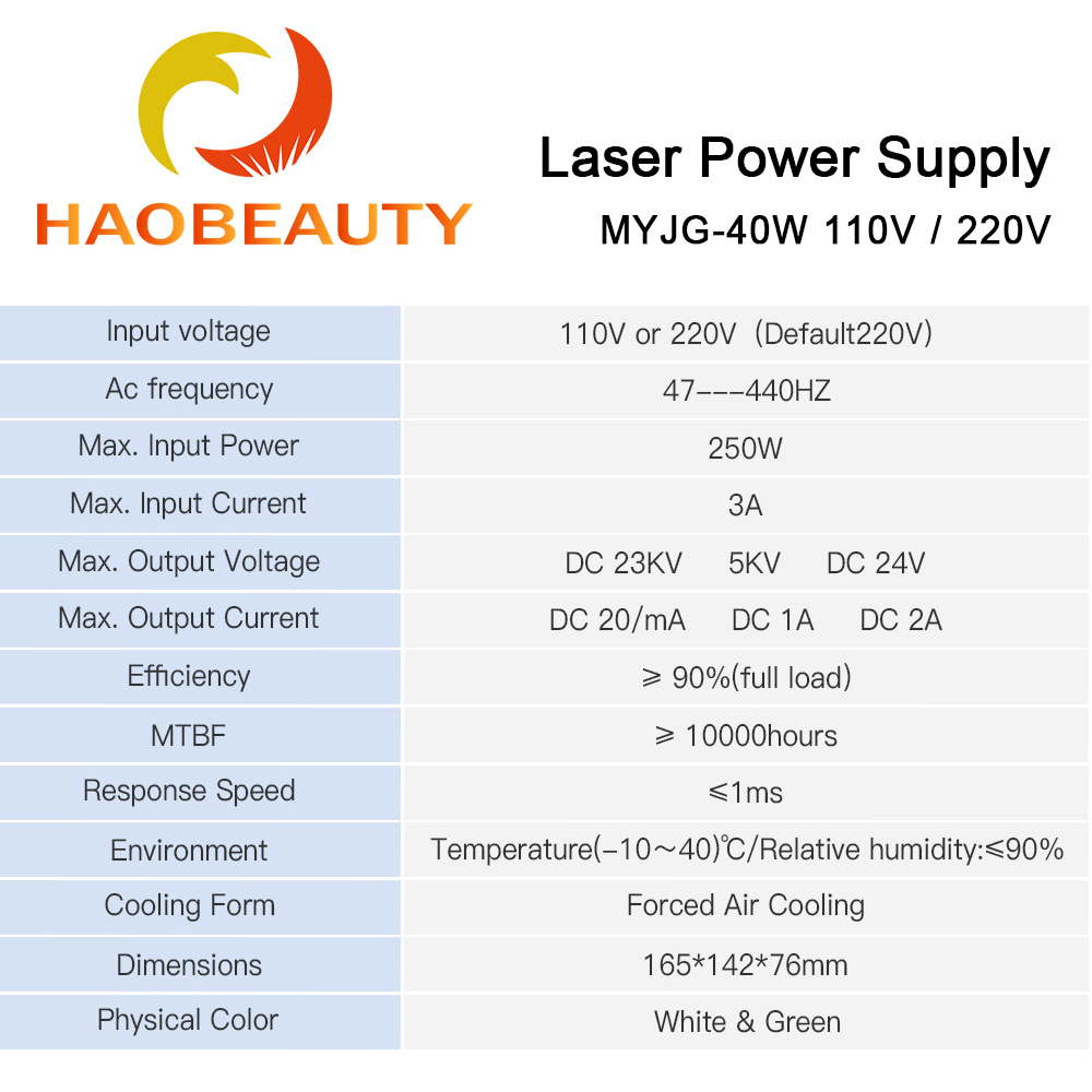 HAOBEAUTY MYJG-40 CO2 Laser Al - Co2 Laser Engraving Machine avis et prix